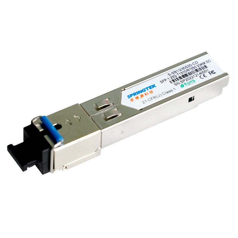 Модуль приемопередатчика приемопередатчика T1310/R1550nm 20km SFP SC BIDI 1.25G OEM совместимый оптически