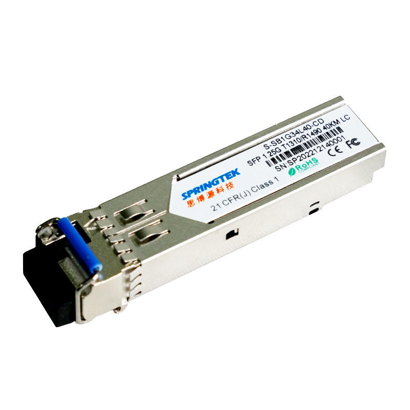 модуль SFP приемопередатчика WDM Gbic соединителя SMF 1.25G BIDI 40km Tx1310nm/TX1490nm LC оптически