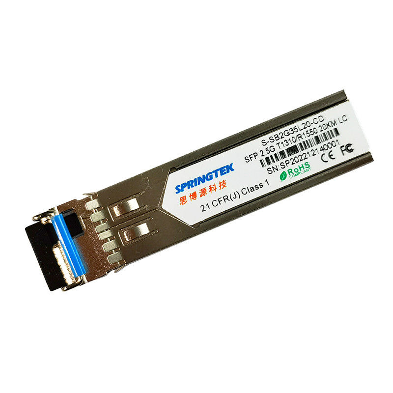 SFP BIDI 20 км OEM LC 2.5G T1310/R1550nm Модуль оптического передатчика с DDM