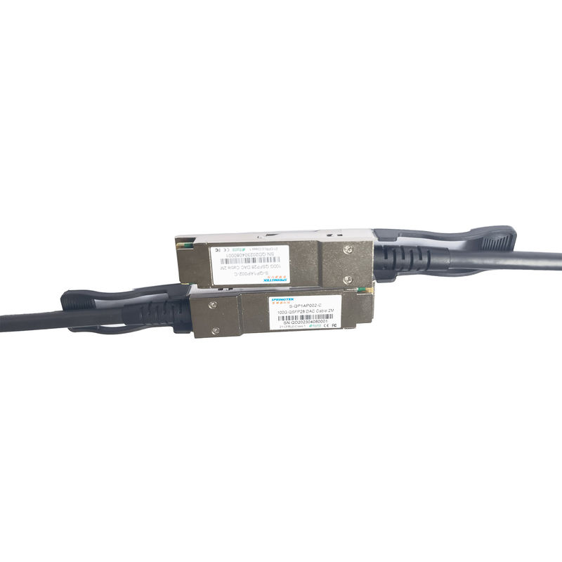 кабель QSFP28 сразу присоединения 100G медный к ости Avaya Nokia кабеля 2M QSFP28 DAC совместимой